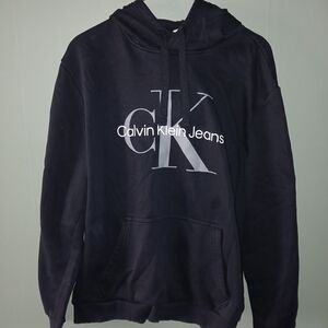 Calvin Klein Men's Dark Hoodie with Logo